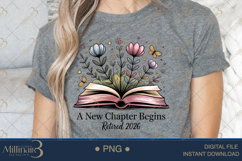 A New Chapter Begins Retirement PNG |Retirement Party Clipar Product Image 5