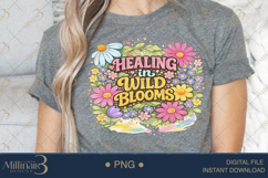 Healing in Wild Blooms PNG, Watercolor Floral Design, Soft B Product Image 5