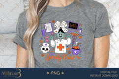 Spooky Nurse Halloween PNG |Funny Nurse Sublimation Product Image 5