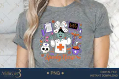 Spooky Nurse Halloween PNG |Funny Nurse Sublimation Product Image 5