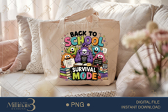 Back to School Little Monster Teacher PNG Bundle, 20 Funny T Product Image 6