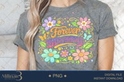 Forever Blooming PNG Watercolor Floral Design, Boho Flower C Product Image 5