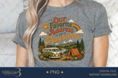 Our Favorite Address Is Anywhere PNG, Retro Camping Sublimat Product Image 5