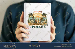 I’m The Prize PNG Funny Beach Couple Design | Summer Vacatio Product Image 5