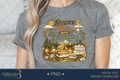Smore Fun with Family PNG, Cute Camping Sublimation Design w Product Image 5