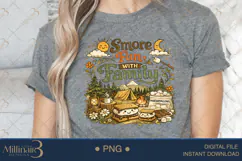 Smore Fun with Family PNG, Cute Camping Sublimation Design w Product Image 5