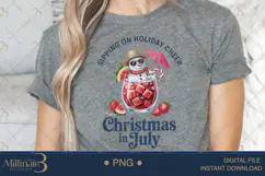 Summer Vibes Christmas in July PNG Sublimation Product Image 5