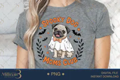 Spooky Dog Moms Club PNG |Ghost Dog, Pumpkin Pu Product Image 5