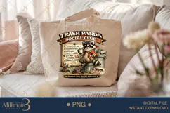 Trash Panda Social Club PNG, Funny Raccoon Digital Design, M Product Image 5