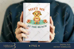 Meet Me At The Beach PNG Cute Duck Summer Clipart | Tropical Product Image 5