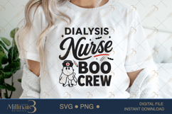 Dialysis Nurse Boo Crew SVG PNG, Funny Halloween Nurse SVG, Product Image 5