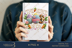 The Hunt Is On PNG, Crochet Easter Egg Hunt Sublimation Desi Product Image 5