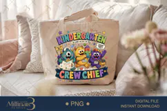 Kindergarten Crew Chief PNG, Funny Teacher Design for Kinder Product Image 5