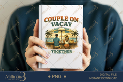 Couple On Vacay PNG Beach Bar Sunset Design, Romantic Summer Product Image 5