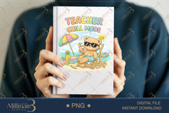Teacher Chill Mode PNG Funny Teacher Summer Clipart | Cute Product Image 5