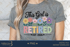 This Girl Is Retired Est. 2026 PNG |Retirement Party Product Image 5