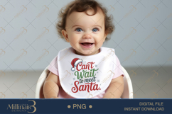 Can’t Wait to Meet Santa PNG | Cute Christmas Design for Kid Product Image 5