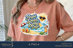 Bright Smiles and Sunny Days PNG, Summer Beach Sublimation D Product Image 5