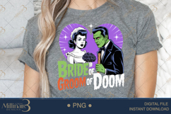 Bride of Fright Groom of Doom PNG | Halloween Wedding Graphi Product Image 5