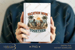 Vacation Mode Together PNG Beach Couple Design, Summer Sunse Product Image 5