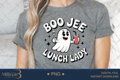 Boo Jee Lunch Lady Halloween PNG|Funny School Cafeteria PNG Product Image 5