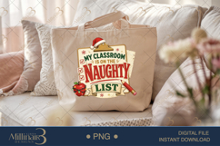 My Classroom Is on the Naughty List PNG, Funny Teacher Chris Product Image 5