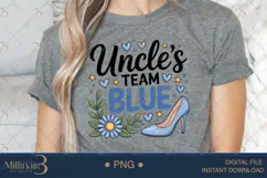 Uncle’s Team Blue PNG |Gender Reveal Party Product Image 4