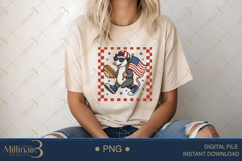 Funny Opossum 4th of July PNG Patriotic Animal Clipart Product Image 5