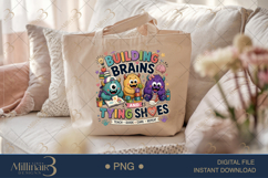 Building Brains and Tying Shoes PNG, Funny Teacher Design Product Image 5