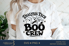 Dialysis Tech Boo Crew SVG PNG, Funny Halloween Dialysis Tec Product Image 5