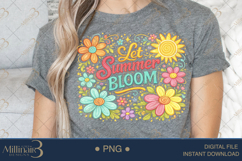 Let Summer Bloom PNG Watercolor Floral Design, Bright Summer Product Image 5