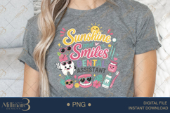 Sunshine and Smiles Dental Assistant PNG, Cute Summer Dental Product Image 5