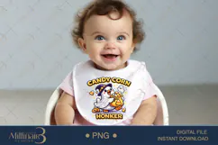 Candy Corn Honker PNG, Cute Halloween Goose PNG, Ghost Goose Product Image 5