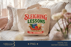 Sleighing Lessons All December PNG, Funny Teacher Christmas Product Image 5