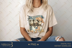 4th of July Opossum PNG |Funny Patriotic Family Product Image 5