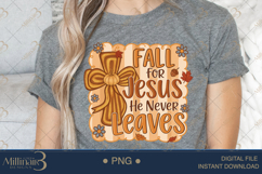 Fall for Jesus Floral Christian Fall PNG Product Image 5