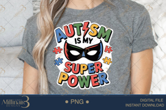 Autism Is My Super Power PNG | Puzzle Piece Autism Awareness Product Image 5