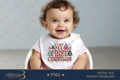 Baby’s First Christmas PNG Bundle Funny, Cute Holiday Art Product Image 6