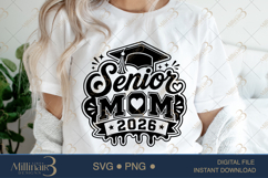 Senior Mom 2026 SVG PNG, Graduation Mom Shirt Design, Class Product Image 5