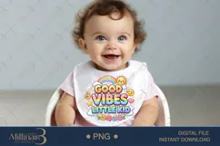 Good Vibes Little Kid PNG, Rainbow Sunshine Cute Clipart Product Image 5