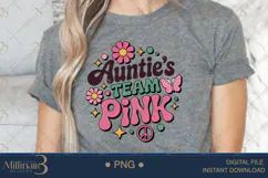 Auntie’s Team Pink PNG |Gender Reveal Party Product Image 5