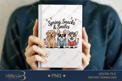 Spring Snacks & Smiles PNG | Cute Dogs in Hoodies Clipart Product Image 5