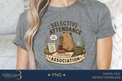 Selective Attendance Association PNG, Funny Capybara Introve Product Image 4