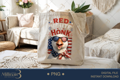 Red White And Honk PNG, Funny Patriotic Goose Sublimation De Product Image 5
