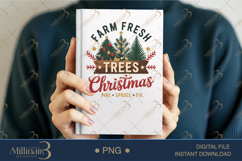 Farm Fresh Christmas Trees PNG | Rustic Holiday Sublimation Product Image 5