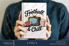 Football and Chill PNG | Game Night Digital Clipart | Game Product Image 5