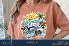 Sun Sand and Sterilization PNG, Dental Assistant Summer Subl Product Image 5