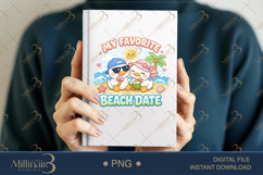 My Favorite Beach Date PNG Cute Duck Couple Design, Summer L Product Image 5