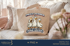 Proud Member of the Honk Nation PNG, Funny Patriotic Goose S Product Image 5