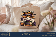Bookworms Love Halloween PNG, Cute Ghost Reading Design Product Image 5